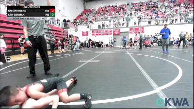 49 lbs Round Of 32 - Josiah Rosas, Piedmont vs Ash Cermak, Perry Wrestling Academy