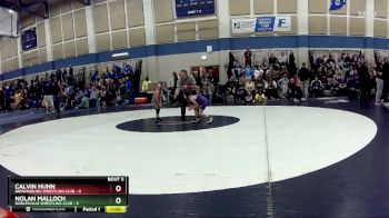 49 lbs Round 3 (4 Team) - Calvin Huhn, Brownsburg Wrestling Club vs Nolan Malloch, Noblesville Wrestling Club