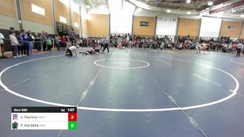 132 lbs Quarterfinal - Jonah Paulino, Montachusett vs Phoenix Gardella, Norwalk