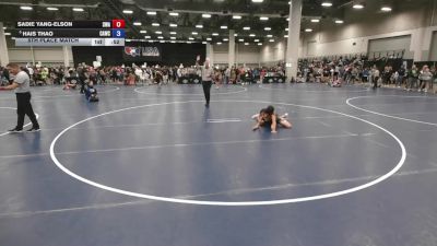 80 lbs 5th Place Match - Hais Thao, Combat Athletics Wrestling Club vs Sadie Yang-Elson, Summit Wrestling Academy