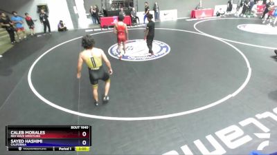 70 lbs Champ. Round 2 - Caleb Morales, Red Wave Wrestling vs Sayed Hashimi, California