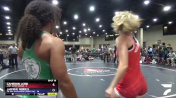 130 lbs Round 5 (6 Team) - Audreyona Perkins, TN AAU-Williamson County WC vs Kameron Easter, Lady Gator Dawgs