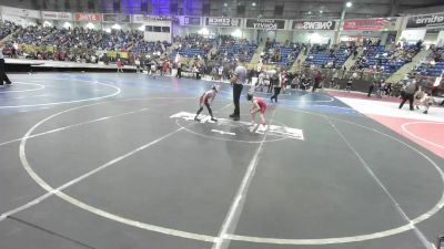 52 lbs Quarterfinal - Kashton Warman, Alamosa Wrestling vs Bryer Davis, Dove Creek