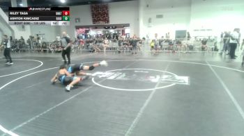 130 lbs Consi Of 16 #2 - Riley Taga, Unattached vs Ashton Kimcadiz, Golden Backs MRTC