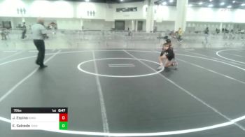 78 lbs Consolation - Julvian Espino, Oakdale, Wrestling vs Emilio Salcedo, Tucson Cyclones
