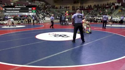 6A 190 lbs 1st Place Match - Evan Mckinnis, Little Rock Central High School vs Kaden McCrary, Rogers Heritage High School