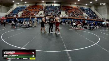 285 lbs Cons. Semi - Rocco Csontos, Boys` Latin School vs Ayush Patel, St. James School