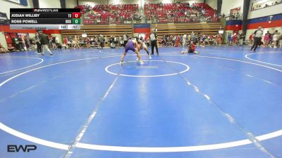 126 lbs Consolation - Josiah Williby, Tulsa Union vs Ross Powell, Bristow