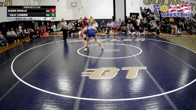 136 lbs Quarterfinal - Aleah Saville, Greensburg Salem Hs vs Lilly Conner, Shaler Area Hs