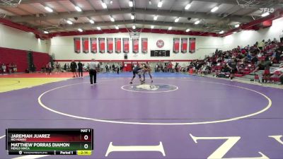 197 lbs Cons. Round 4 - Jaremiah Juarez, Rio Hondo vs Matthew Porras Diamond, Menlo NWCA