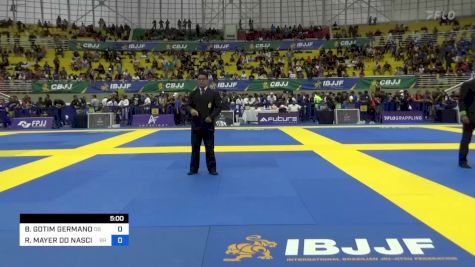 BERNARDO GOTIM GERMANO vs RICHARD MAYER DO NASCIMENTO 2023 Brasileiro Jiu-Jitsu IBJJF