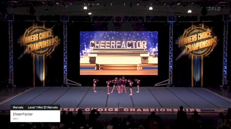 CheerFactor - Day 1 [2024 Marvels Level 1 Mini D1 Marvels] 2024 Winner's Choice Championships - Mohegan Sun