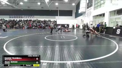 126 lbs Cons. Round 3 - Isaac Roman, Mayfair vs Daxon Trumbull, Bella Vista