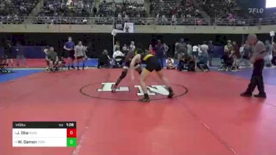 145 lbs Round Of 16 - Jax Obe, Rocky Hill, NJ vs Wylan Damon, York, PA