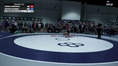 50 kg Cons. Rd Of 16 - Mariah Anderson, Air Force Regional Training Center vs Brooke Thurber, Rabid Dawg Wrestling Club