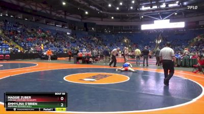 135 lbs Champ. Round 1 - Emmylina O`Brien, Hoffman Estates (H.S.) vs Maggie Zuber, Chicago (Mother McAuley)