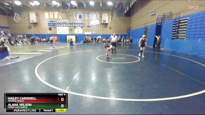 130lbs Cons. Round 2 - Alana Wilson, Moses Lake (Girls) vs Hailey Carswell, Monroe (Girls)