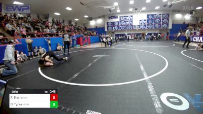 90 lbs Rr Rnd 1 - Fernando Sierra, OKC Saints Wrestling vs Draven Tyree, Hennessey Takedown Club