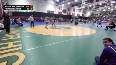 125 lbs Champ. Round 2 - Melissa Jane Ramacula, Norwalk vs Charlee Marquez, Walnut