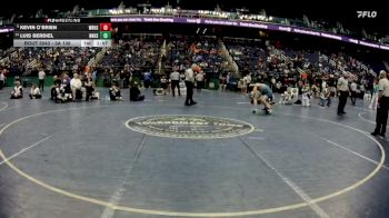 3A 138 lbs Champ. Round 1 - Kevin O`Brien, West Rowan High School vs Luis Berdiel, Northern Nash High School