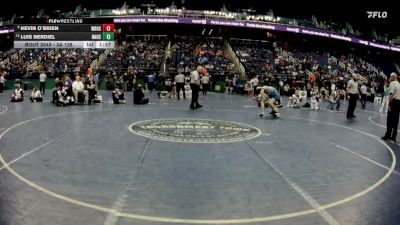 3A 138 lbs Champ. Round 1 - Kevin O`Brien, West Rowan High School vs Luis Berdiel, Northern Nash High School