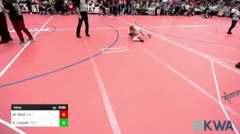 55 lbs Quarterfinal - Mackinley Wolf, Wolfpak Wrestling vs River Looper, Tonkawa Takedown Club