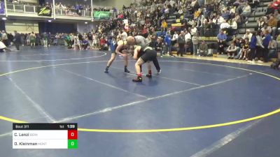 189 lbs R-32 - Carmine Lenzi, Berks Catholic vs Owen Kleinman, Montoursville