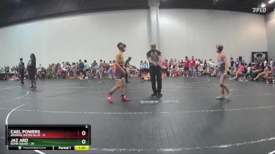 90 lbs Round 1 (10 Team) - Cael Powers, Georgia United Blue vs Jaz Ard, Bomb Squad