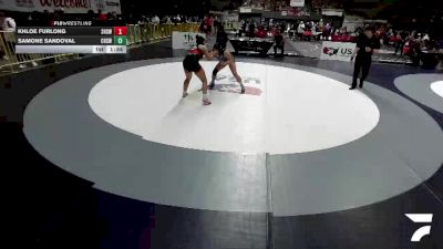 Cons. Round 3 - Khloe Furlong, Selma High School Wrestling vs Samone Sandoval, Chico High School Wrestling
