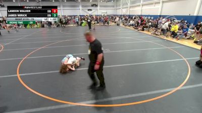 75 lbs Quarterfinal - James Wirick, Unattached vs Landon Walker, Unattached