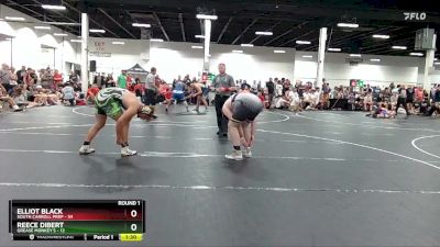 215 lbs Round 1 (6 Team) - Elliot Black, South Carroll Prep vs Reece Dibert, Grease Monkey`s