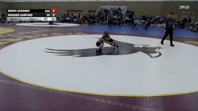 60 lbs Semis (4 Team) - Brekk Huebner, MAHACA vs Krigger Sanford, Fosston-Bagley Brawlers