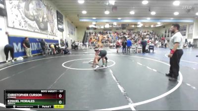 157 lbs Cons. Round 2 - Ezekiel Morales, Servite vs Christopher Curson, Cypress