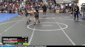 138 lbs Champ. Round 2 - Samuel Altamirano, Tustin High School vs Nicolas Cervellone, Surf City Wrestling Club