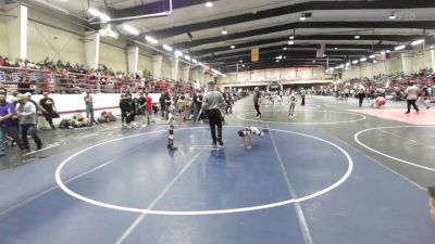 43 lbs Quarterfinal - Dawson Harrison, Colorado Outlaws vs Tierra Fasthorse, Badlands WC