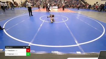 52 lbs Consi Of 4 - Easton Theodore, Team Conquer Wrestling vs Ellie Freeman, Mountain View Stingers
