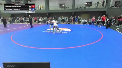 Junior Girls FS - 135 lbs Cons. Round 5 - Makyla Bolinger, WA vs Evelyn Phillips, WA