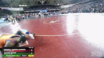 4A 190 lbs Quarterfinal - Ronnell Parker-Borrero, Graham-Kapowsin vs Bayden Beard, Central Valley