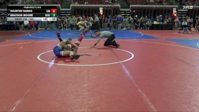 123 lbs Champ. Round 2 - Saunten Gamas, Glasgow Wrestling Club vs Brayson Moore, Team Real Life