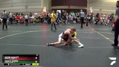 72 lbs Semis & 1st Wrestleback (8 Team) - Marco Gomez, Pitbulls Elite vs Jacob Haslett, Metro All Stars