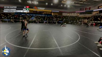 215 lbs Cons. Round 3 - Charlie Hemmer, Waukee Northwest vs Peyton Crabtree, Albert Lea Area