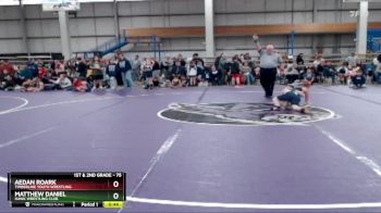 75 lbs Cons. Round 1 - Matthew Daniel, Hawk Wrestling Club vs Aedan Roark, Timberline Youth Wrestling