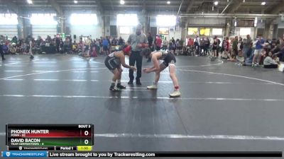 130 lbs Round 2 - Phoneix Hunter, POWA vs David Bacon, Team Germantown