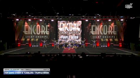 Top Dawg Cheer & Tumbling - Purple Reign [2025 L2 Junior - D2 - Small Day 2] 2025 Encore Grand Nationals
