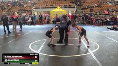 53 lbs Cons. Semi - Roman Patterson, School Moeller Kids Crusaders vs Benson Morris, ATG