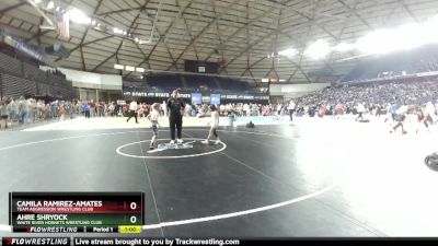 59 lbs Quarterfinal - Ahre Shryock, White River Hornets Wrestling Club vs Camila Ramirez-Amates, Team Aggression Wrestling Club