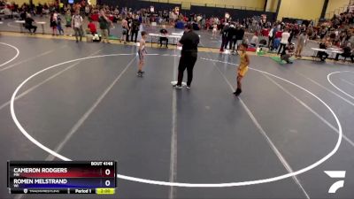 74 lbs 1st Place Match - Cameron Rodgers, MN vs Romen Melstrand, WI