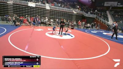 62 lbs Quarterfinal - Roman Blaisdell, Top Of The Rock Wrestling Club vs Cameron Bramlet, Casper Wrestling Club