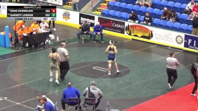 140 lbs Consi Of 8 #1 - Dean Kosmalski, Great Valley vs Garrett Lorson, South Williamsport