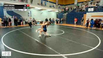170 lbs. Cons. Round 4 - Josie Lawless, Lee`s Summit North vs Gracelyn Bull, Marshfield